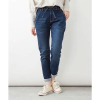 JUNGLE JALOPY/ジャングルジャロピー JUNGLE JALOPY ニットデニム切り替えパンツ 大きいサイズ レディース M L LL 3L 4L ブルー ネイビー/507795216