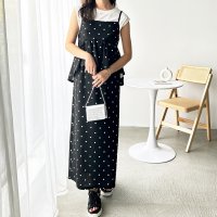 GeeRA/ジーラ GeeRA 【接触冷感＆UV対策機能】夏にぴったり！細見えペプラムキャミワンピース/507795297