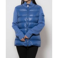 MONCLER/モンクレール MONCLER モンクレール ウールカーディガン レディース ダウンジャケット ニット ブルー ブラック CARDIGAN TRICOT MONC/507795301