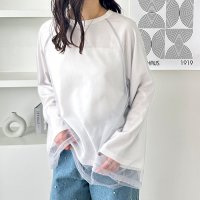 GeeRA/ジーラ GeeRA チュールレイヤードロンT/507795303