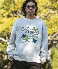 Mark Gonzales/マークゴンザレス Mark Gonzales フロントジャガードクルーネックニット/4type/3colors/507795408