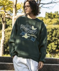 Mark Gonzales/マークゴンザレス Mark Gonzales フロントジャガードクルーネックニット/4type/3colors/507795408