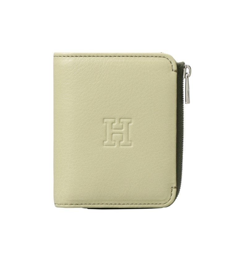 HIROFU ヒロフ　二つ折り財布 ターコイズ　巾着付き　春財布　美品 180736_1_wm.jpg