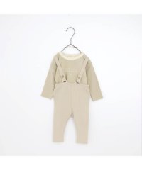 p.premier/ベビーサスペンダーパンツ＆シンプルロゴロンパスセット/506515612