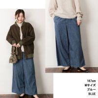 JUNGLE JALOPY/ジャングルジャロピー JUNGLE JALOPY 大きいサイズ レディース ワイドパンツ ライトデニム ウエストゴム 体型カバー ジーパン リラックス パンツ /507795924