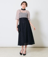 AND COUTURE/チュールブラウスレイヤーレースドレス/507797241