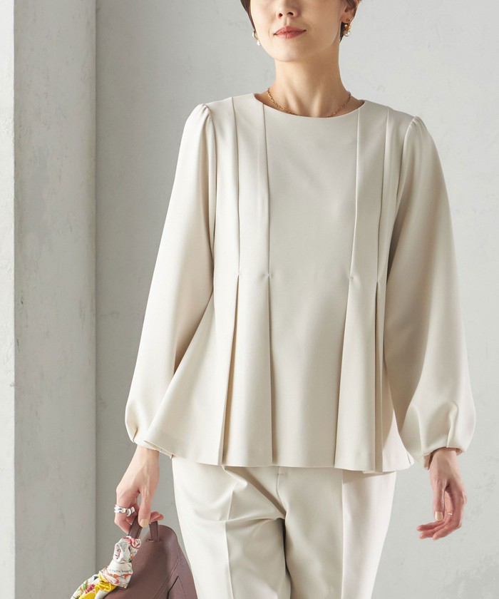 ella selectshop 2way ワインカップ ブラウス ella_selectshop ワインカップブラウス 未使用タグ付き レディース
