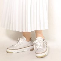 fitfit/アウトステッチレザースニーカー/507798035