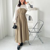 GeeRA/ジーラ GeeRA ビスチェドッキングワンピース/507798062
