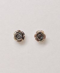 TAKE-UP/テイクアップ TAKE－UP カービングバラ ブラックシェル セラミックポストピアス/507798104