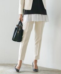 WHITE JOOLA/ホワイトジョーラ WHITE JOOLA オフィスもフォーマルも軽キレイ【 洗濯機で洗える 】 杢調テーパードパンツ/507798898