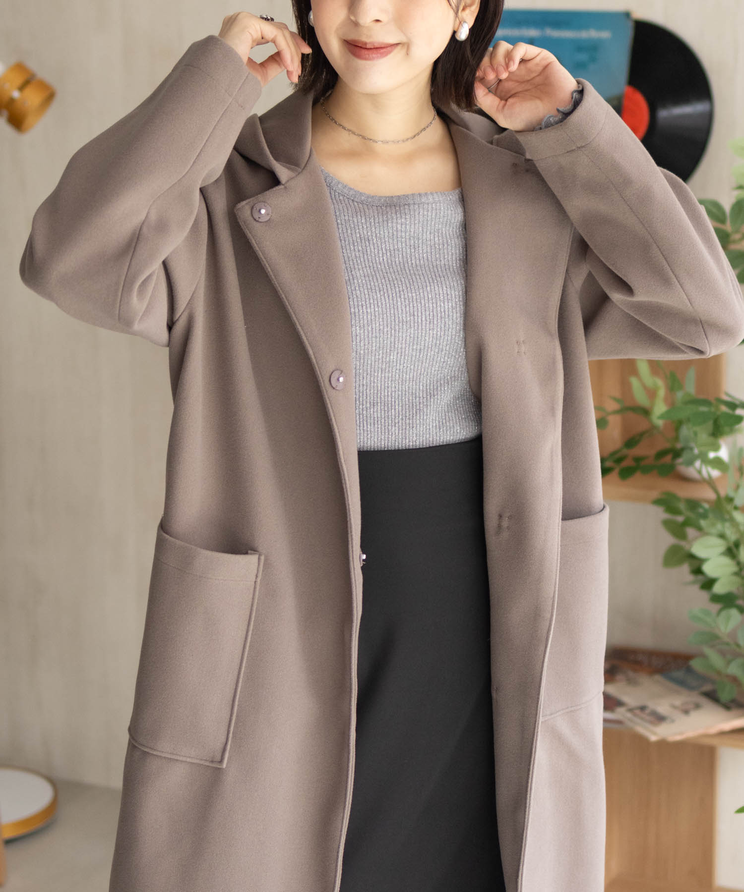 EARTHY MODE ロングダウンコート　ブラック プラダ☆偽物やっぱり欲しいなプラダロングダウンコート