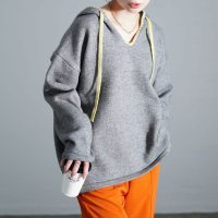 Sawa a la mode/サワアラモード Sawa a la mode 配色スカラップが効くステッチニットパーカー/507799074