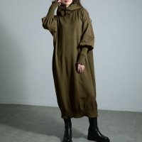 Sawa a la mode/サワアラモード Sawa a la mode 2通りの着こなし楽しむフード付きニットワンピース/507799079