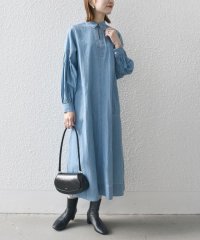 SHIPS any WOMEN/SHIPS any: ライトオンス デニム オープンカラー テントライン ワンピース/507799161