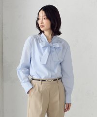 COMME CA ISM /ポリエステルコットンブロード　ボウタイブラウス/507772755
