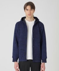 BLACK LABEL CRESTBRIDGE/チェックコンビフードカーディガン/507743553