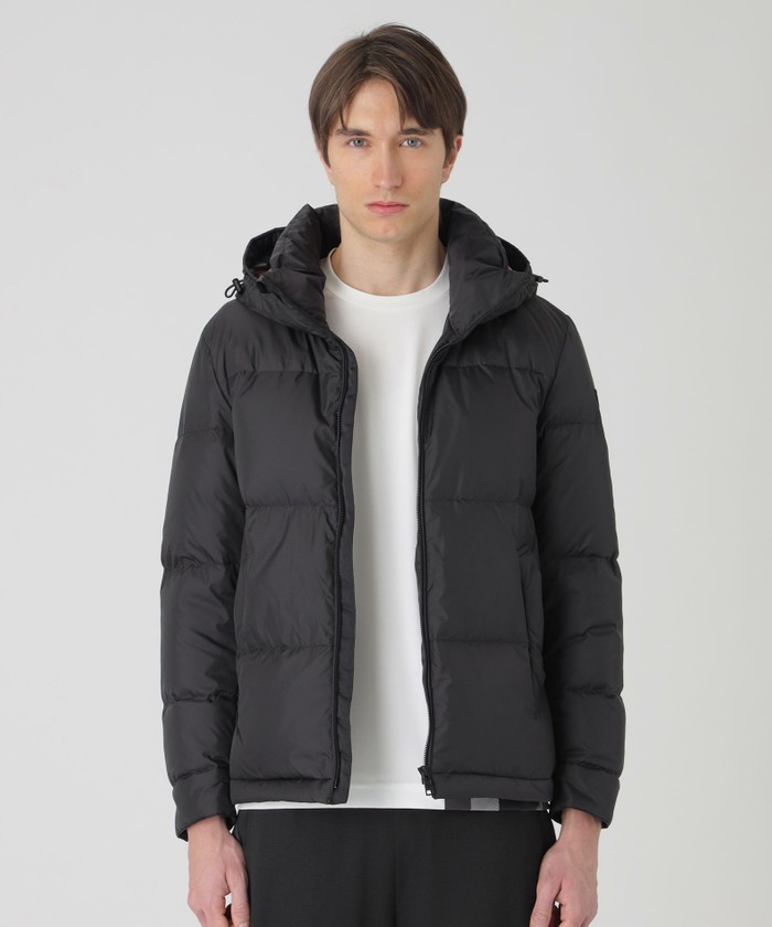 BLACK LABEL CRESTBRIDGE ダウンジャケット L ホワイト LIMONTAプレミアムシャドーチェックダウン（ブルゾン）｜BLACK