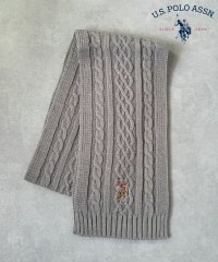 US POLO ASSN/ユーエスポロアッスン U.S. POLO ASSN. ケーブルニットマフラー USPA－2014/507792617