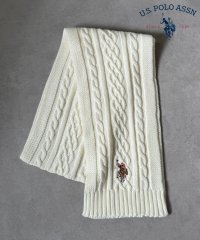 US POLO ASSN/ユーエスポロアッスン U.S. POLO ASSN. ケーブルニットマフラー USPA－2014/507792617