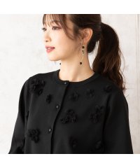 Rose Tiara(L SIZE)/チュールフラワーニットカーディガン/507802488