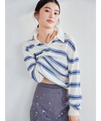 LILY BROWN/ボーダーポロニットトップス/507803358