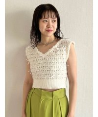 LILY BROWN/プチリボンニットベスト/507803360