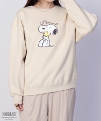 MAC HOUSE/マックハウス Mac－House PEANUTS SNOOPY サガラ刺繍ルーズトレーナー/507804709