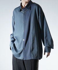 Confirm/コンファーム Confirm アシンメトリーキリカエ / 襟配色クレリック ドレープとろみ ビッグシルエット長袖シャツ ユニセックス/507804632