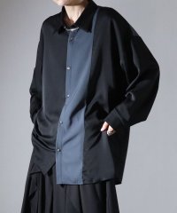 Confirm/コンファーム Confirm アシンメトリーキリカエ / 襟配色クレリック ドレープとろみ ビッグシルエット長袖シャツ ユニセックス/507804632