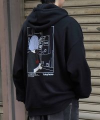 ILL‘S/イルズ ILL'S イラストバックプリント ワンポイント刺繍 ビッグシルエット プルオーバーパーカー フーディー カットソー ユニセックス/507804823