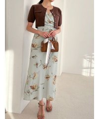 SNIDEL/ペイントフラワープリントワンピース/507805775