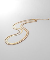 COCOSHNIK ONHITSCH/ココシュニック オンキッチュ COCOSHNIK ONKITSCH シルバー コンビネーションチェーン フラットスネーク ベネチアンネックレス GP/507805795