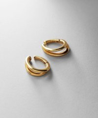 COCOSHNIK ONHITSCH/ココシュニック オンキッチュ COCOSHNIK ONKITSCH シルバー ハギーイヤリング ダブルフープ GP/507805988