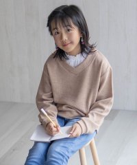 MAC HOUSE(kid's)/マックハウス Mac－House 襟フリルデザインレイヤード風ニットソー/507806227