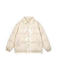 HOOK/フック HOOK HOOK/【HOOK】for girls リボン付き中綿ジャケット/507806726