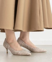 RANDA/ランダ RANDA グリッターピースヒールパンプス/507806853