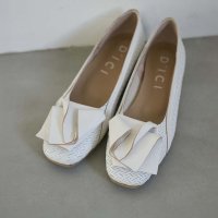 D’ICI/モード エ ジャコモ ディッシィ MODE ET JACOMO D'ICI クラフトリボンモチーフパンプス/507806796