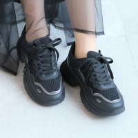 VIVIAN/ヴィヴィアン VIVIAN 厚底メタリック異素材コンビレースアップスニーカー/507807358