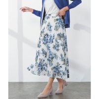 Honeys/ハニーズ Honeys プリーツスカート ボトムス スカート ロングスカート ロング丈 プリーツ シフォン 無地 花柄 ジャカード ウエストゴム 裏地付き レデ/507807376