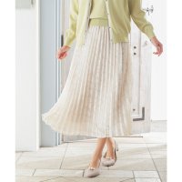 Honeys/ハニーズ Honeys プリーツスカート ボトムス スカート ロングスカート ロング丈 プリーツ シフォン 無地 花柄 ジャカード ウエストゴム 裏地付き レデ/507807376