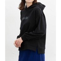 Honeys/ハニーズ Honeys ロゴゆるパーカー トップス スウェット 長袖 コットン 綿 パーカー プルパーカー ゆったり ロゴ プリント フード USAコットン レ/507807385
