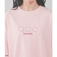 Honeys/ハニーズ Honeys らぶいーず／ゆるトップス トップス スウェット 長袖 らぶいーず キャラクター ゆるトップス ゆるトレーナー ゆったり クルーネック レ/507807388