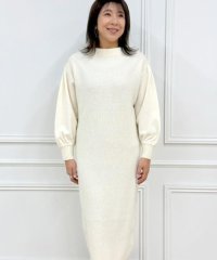 INED/イネド INED 《大きいサイズ》圧縮スムースドッキングニットワンピース/507807829