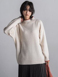 MAYSON GREY/メイソングレイ MAYSON GREY 【WEB限定】鹿の子編み配色ニットプルオーバー/507808302