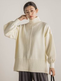 Droite Lautreamont/ドロワット ロートレアモン Droite lautreamont 【WEB限定】バックスリットニット≪手洗い可能≫/507808303