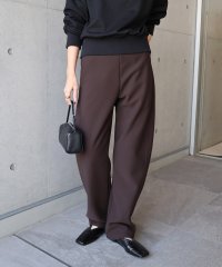 and　Me.../アンドミー andme 裏起毛 ポンチ カーブ パンツ/507808407