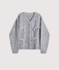 LA POMME petit/ラポミ プチ LA POMME petit Relaxed Ribbon Cardigan/507808504