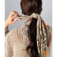 Classical Elf/クラシカルエルフ Classical Elf 上品カワイイ♪90cm×90cmパネル柄シルクライク大判スカーフ/507808735