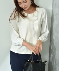 INTERPLANET/インタープラネット INTERPLANET スムースストレッチレース＊ピンタックブラウス/507808791